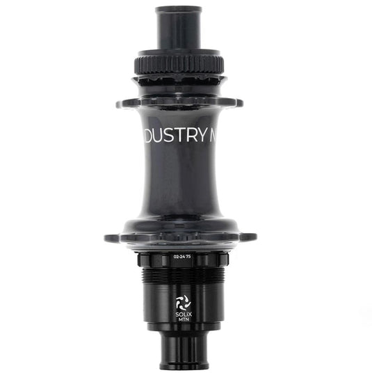 Industry Nine Solix M Classic Rear MS, Disc Hub, Rear, 28H, 12mm TA, 148mm, Shimano Micro Spline, Black