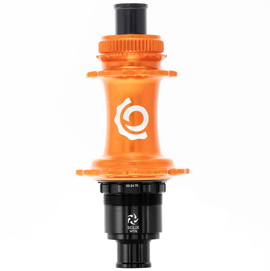 Industry Nine Solix M Classic Rear MS, Disc Hub, Rear, 28H, 12mm TA, 148mm, Shimano Micro Spline, Orange