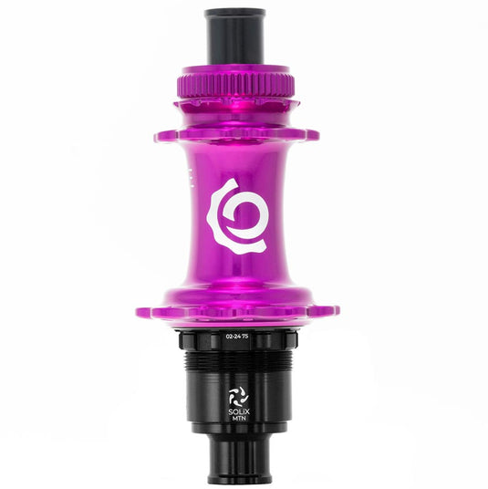 Industry Nine Solix M Classic Rear MS, Disc Hub, Rear, 28H, 12mm TA, 148mm, Shimano Micro Spline, Purple