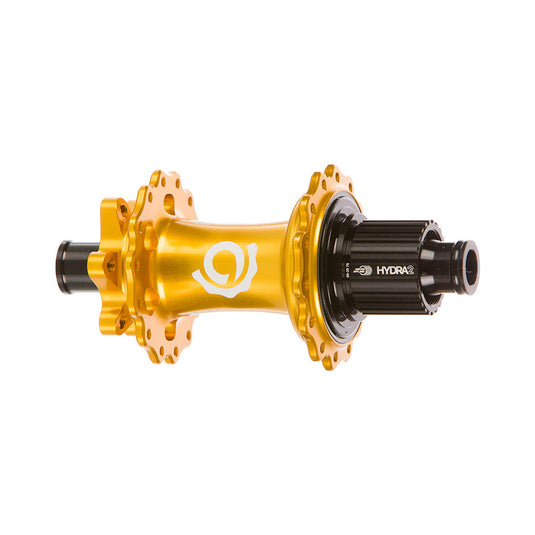 Industry Nine Hydra 2 Boost MicroSpline, Disc Hub, Rear, 28H, 12mm TA, 148mm, Shimano Micro Spline, Gold