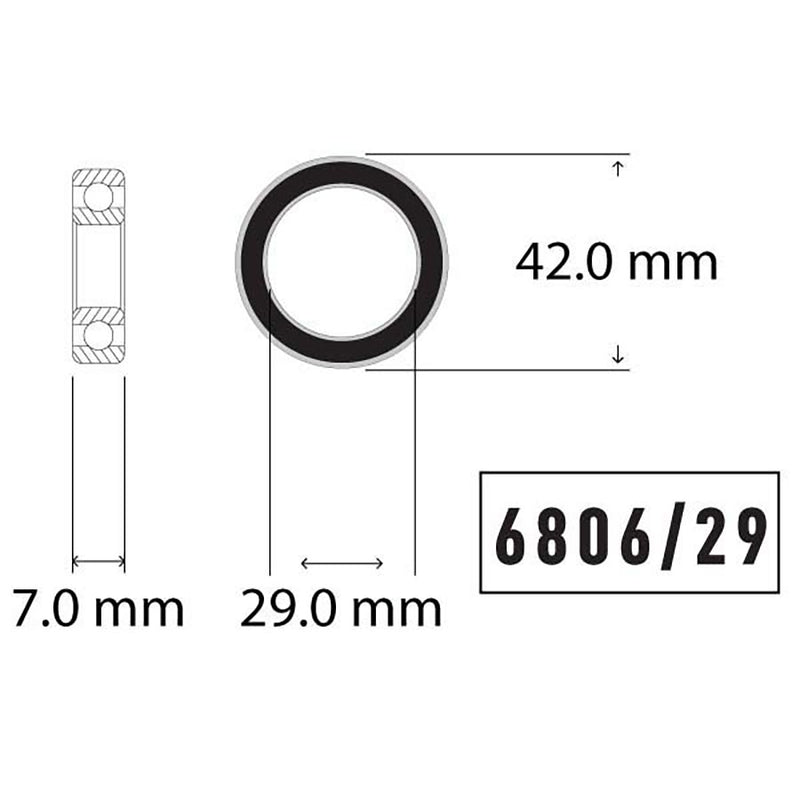 Load image into Gallery viewer, Wheels Manufacturing 6806/29 ABEC-3 Sealed Bearing Fits SRAM DUB Sold in Pairs
