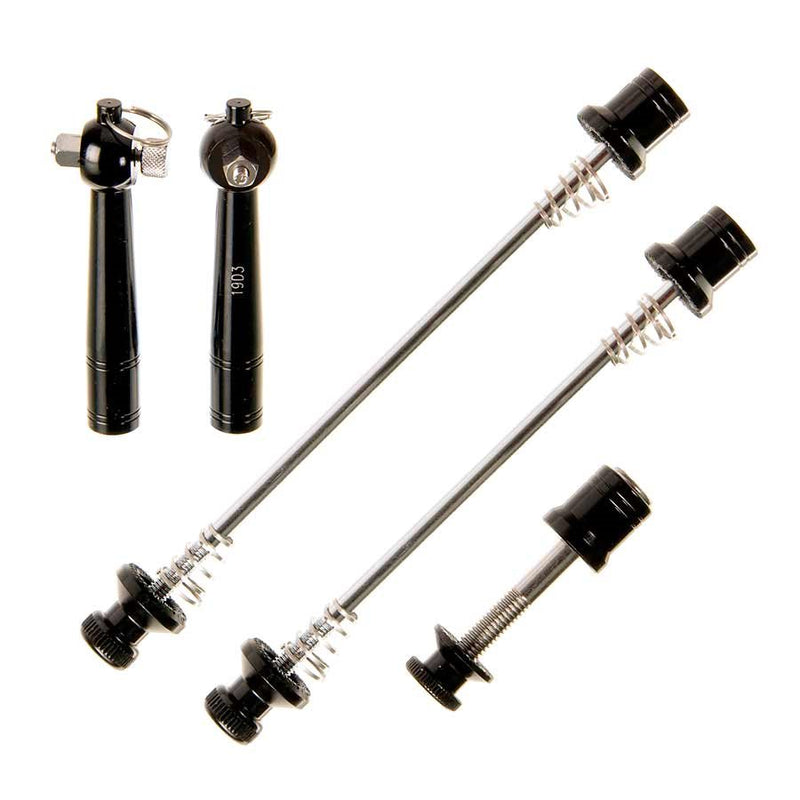 Load image into Gallery viewer, EVO Anti-theft quick release skewer Set, 3 pieces, Black
