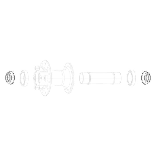 SRAM Conversion caps Front hub, (12x100, (X0, 900, Rise 60, Roam 30, Roam 40, Roam 60, Rail 40, Rise XX)