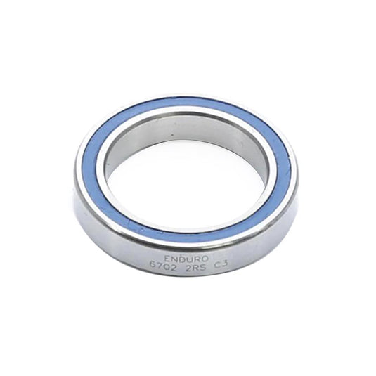 Enduro ABEC3 Sealed Cartridge Bearings - 6702 Steel Ball Bearings, 15x21x4mm for Bike Components & Maintenance