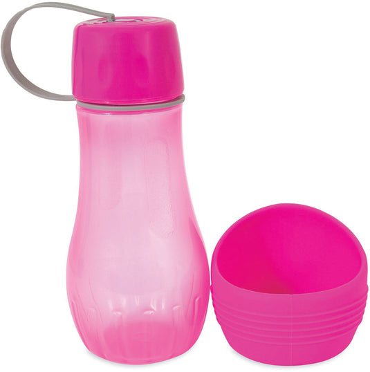 Petmate Replendish Travel Bottle - 28oz Pink Dog Bowl for Hydration on the Go