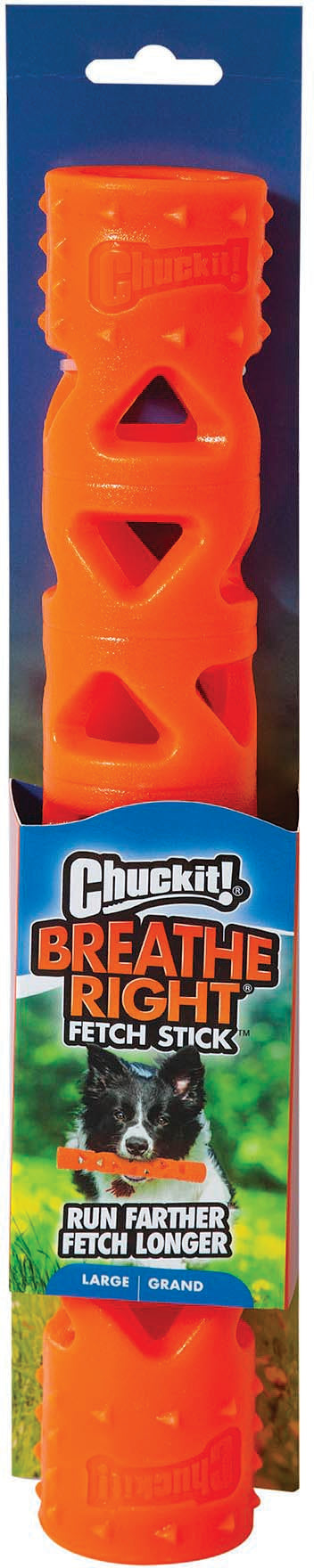 Chuckit! Breathe Right Stick Small Dog Toy - Enhance Playtime and Improve Breathing