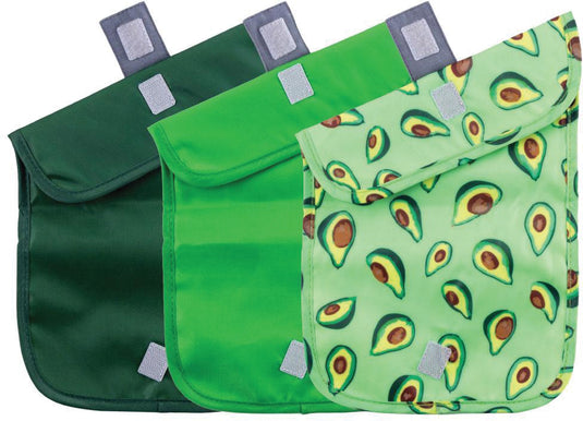 Chicobag Snack Time Poly Reusable Avocado Sacks - Eco-Friendly Snack Storage Solution