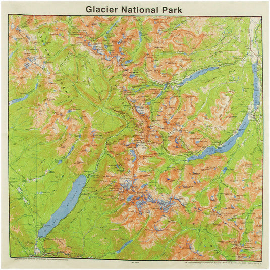 Explore in Style with The Printed Image National Parks Grand Tetons Topo Bandana