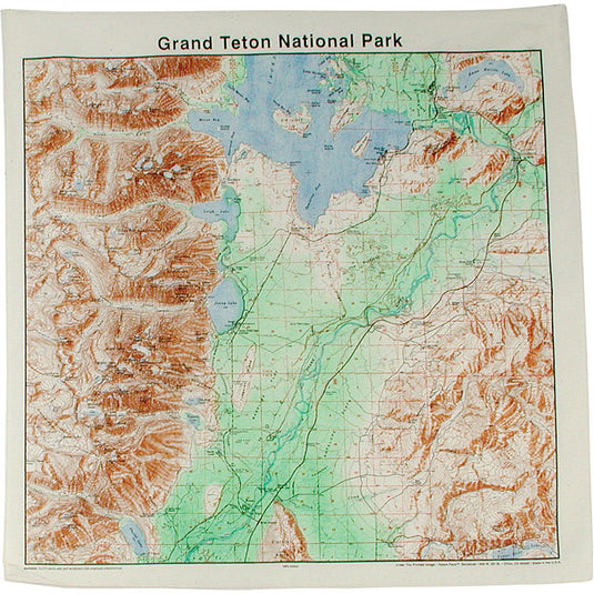 Explore in Style with The Printed Image National Parks Topo Bandanas - Yosemite Edition