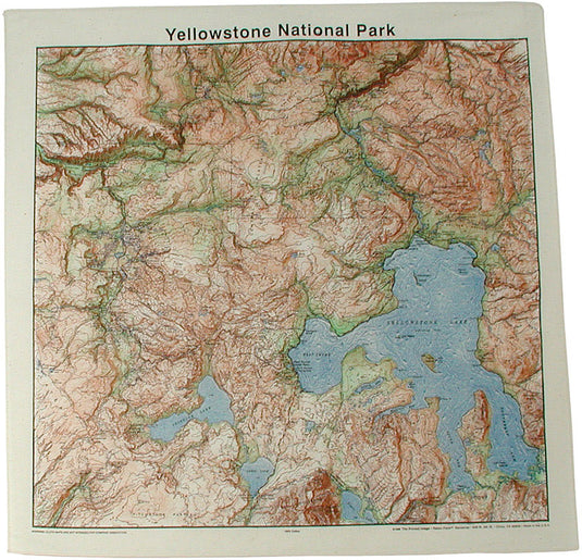 Explore in Style with The Printed Image Grand Canyon National Park Topographic Bandana