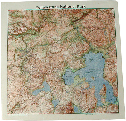 Explore in Style with The Printed Image National Parks Topo Bandanas - Yosemite Edition