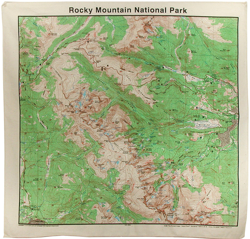 Load image into Gallery viewer, Explore in Style with The Printed Image National Parks Topo Bandanas - Great Smoky Edition
