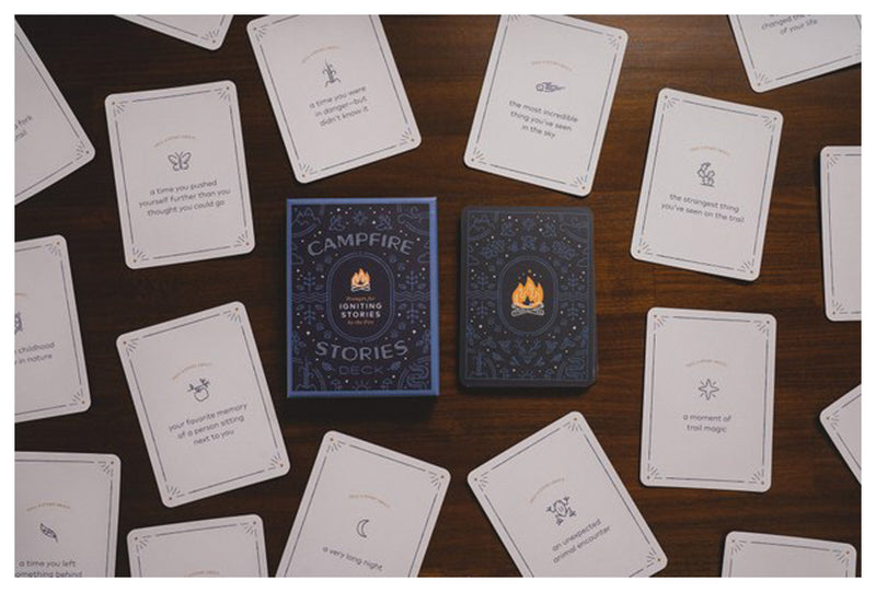 Load image into Gallery viewer, Mountaineers Books Campfire Stories Deck by Ilyssa Kyu: A Collection of Tales to Ignite Your Imagination
