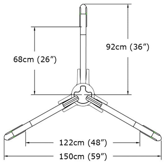 Isc Tripod System with Cast Head - Red
