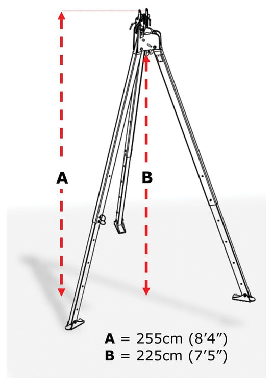 Isc Tripod System with Cast Head - Red
