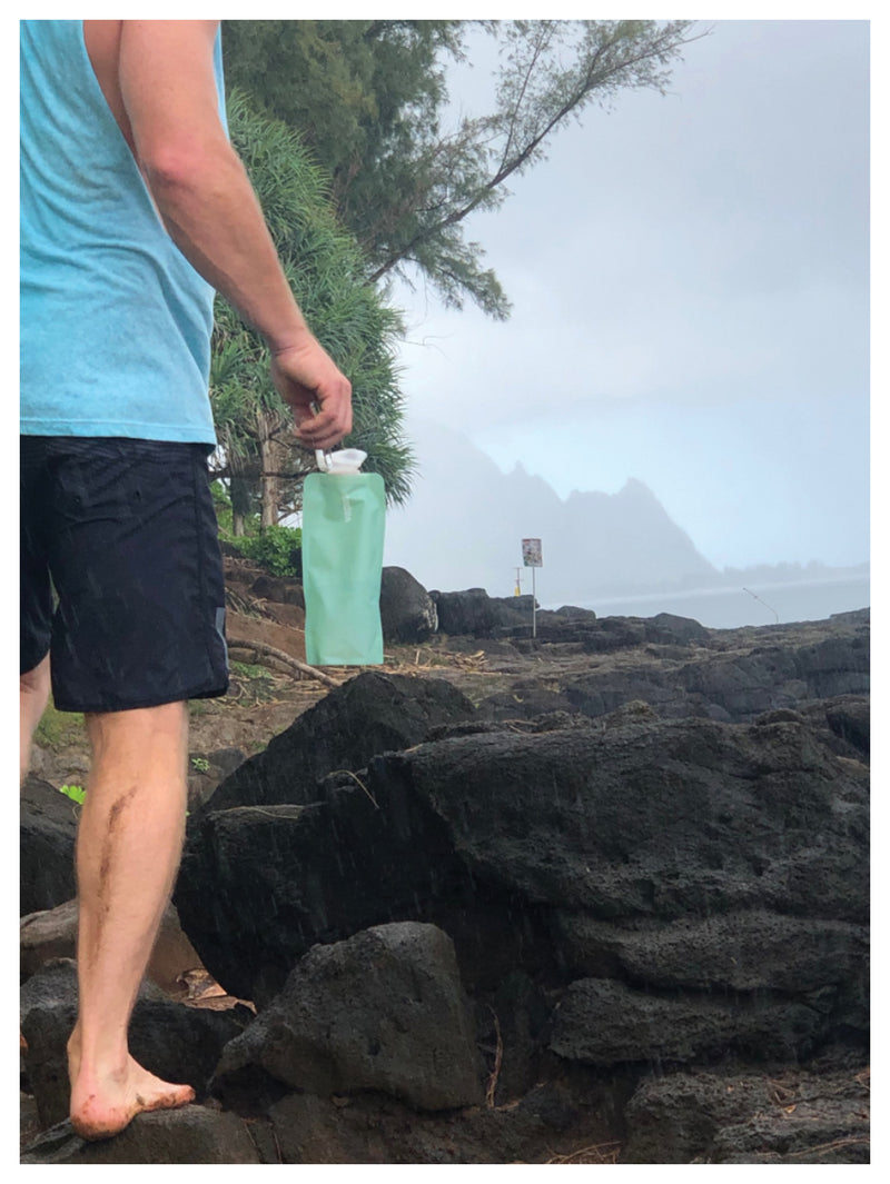 Load image into Gallery viewer, Vapur 0.7L Eclipse Sea Glass: Reusable Collapsible Water Bottle for Eco-Friendly Hydration
