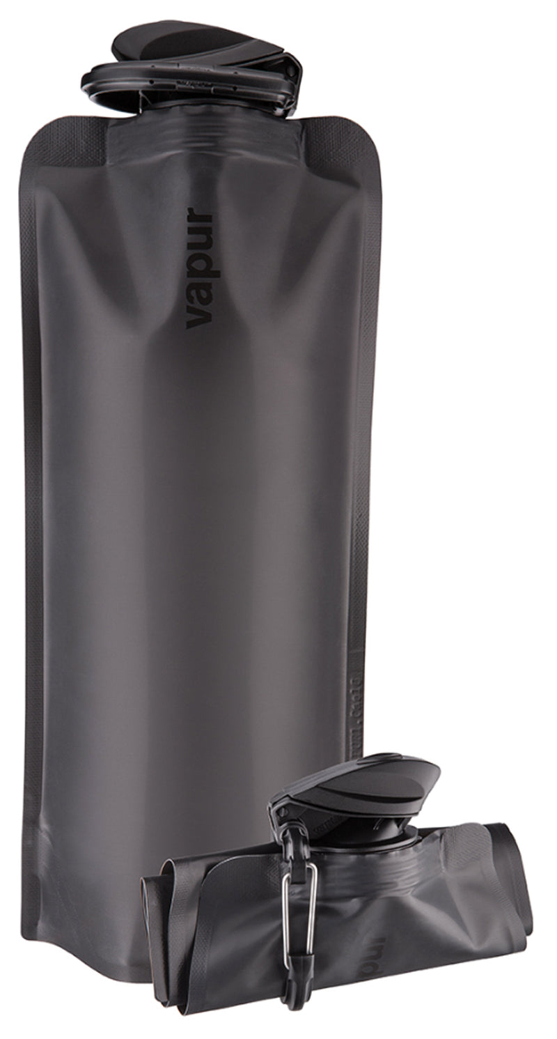 Load image into Gallery viewer, Vapur 0.7L Eclipse Blackout: Collapsible Water Bottle for On-the-Go Hydration
