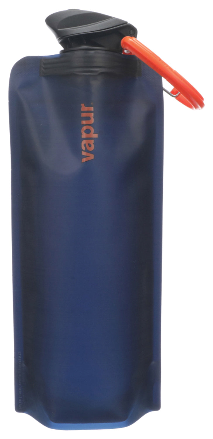 Load image into Gallery viewer, Vapur 1L Eclipse Night Blue: Collapsible Water Bottle for On-the-Go Hydration
