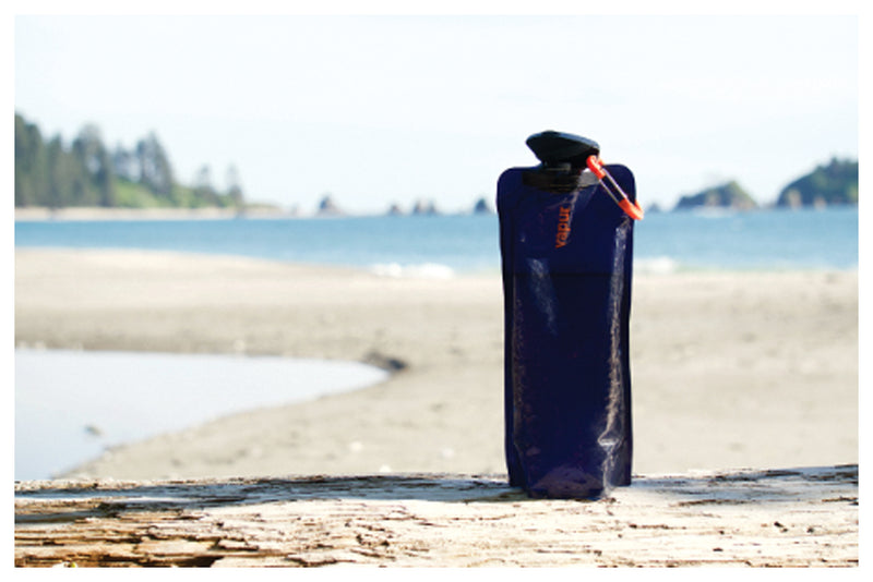 Load image into Gallery viewer, Vapur 1L Eclipse Night Blue: Collapsible Water Bottle for On-the-Go Hydration
