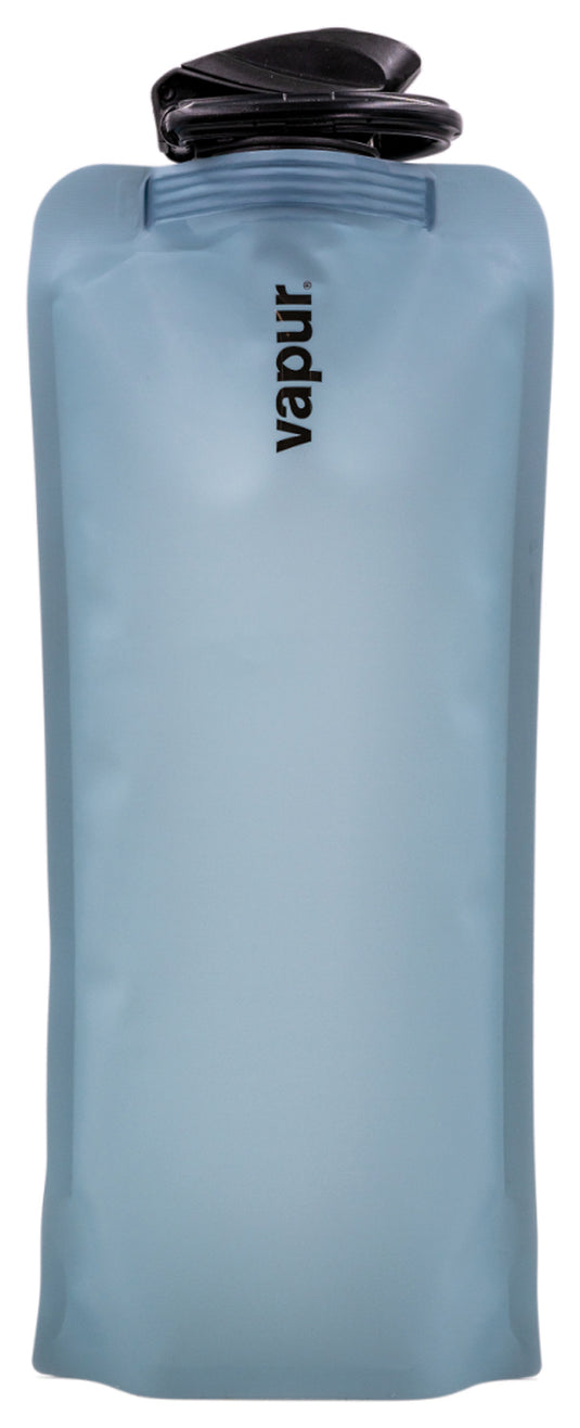 Vapur 1L Eclipse Blue Steel: Reusable, Foldable Water Bottle for On-the-Go Hydration