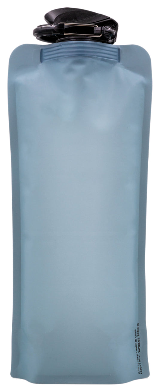 Vapur 1L Eclipse Blue Steel: Reusable, Foldable Water Bottle for On-the-Go Hydration