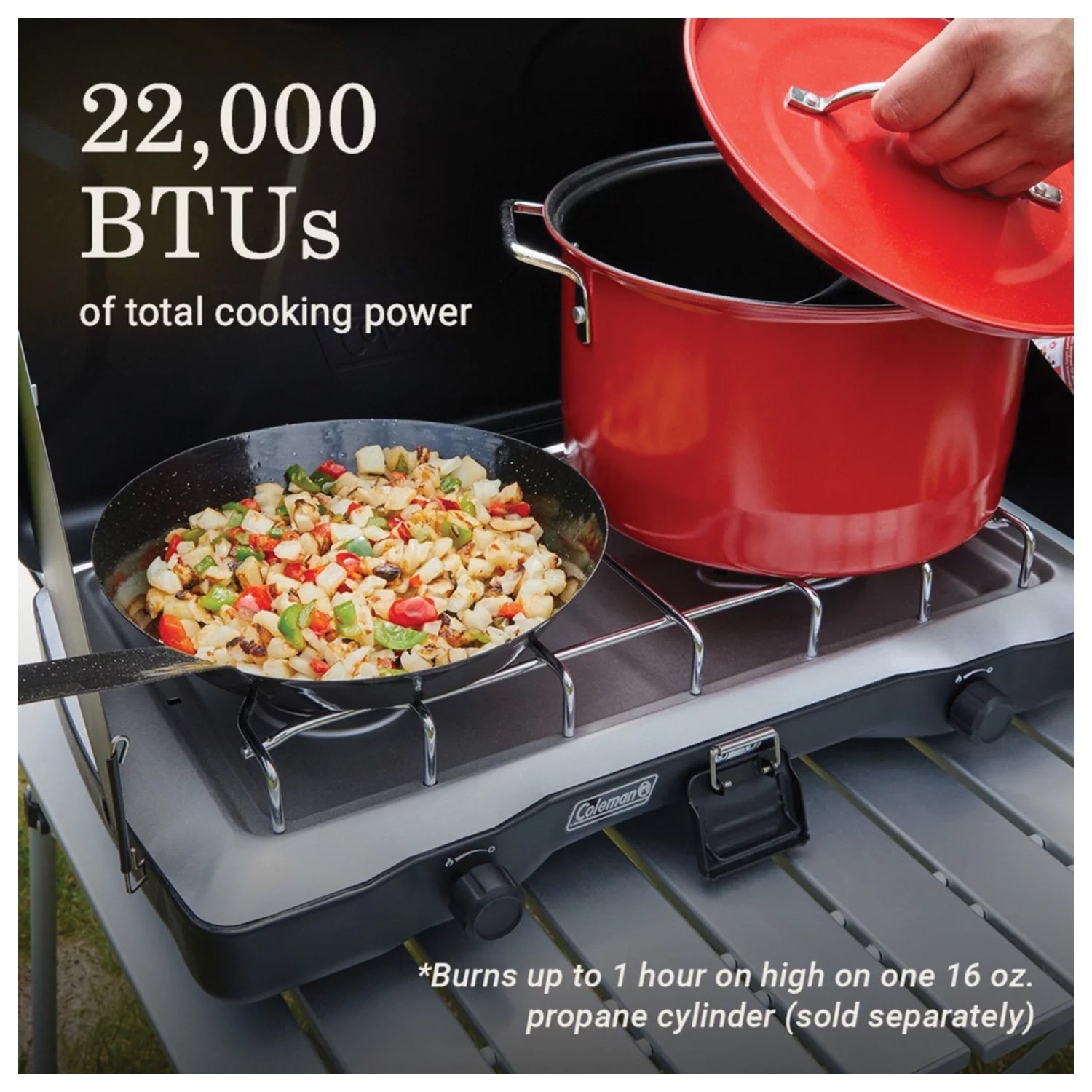 Portable Coleman Gas Stoves - Compact 1-Burner & 2-Burner Propane