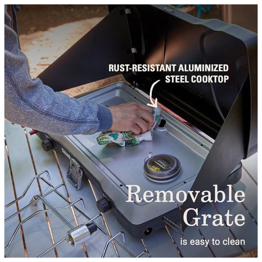 Coleman Triton+ 2 Burner Stove in Black - Portable Outdoor Cooking Solution