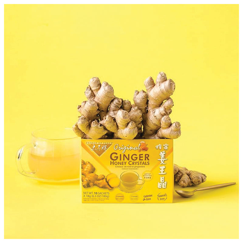 Load image into Gallery viewer, Prince Of Peace Ginger Honey Crystals: Instant Soothing Herbal Drink Mix Pack of  10
