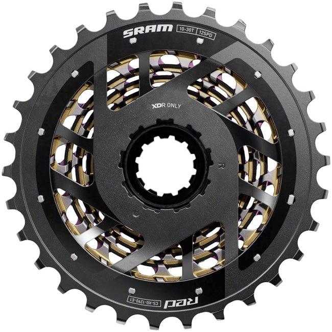 Load image into Gallery viewer, SRAM RED XG-1290 Cassette - 12-Speed, 10-36t, For XDR Driver Body, Rainbow, E1
