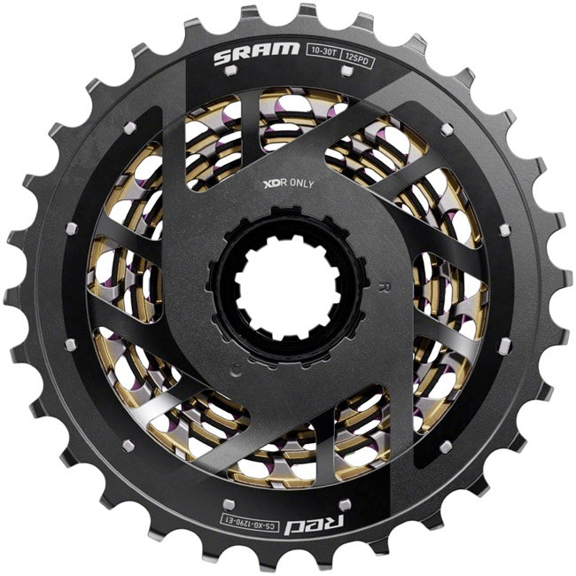 Load image into Gallery viewer, SRAM RED XG-1290 Cassette - 12-Speed, 10-33t, For XDR Driver Body, Rainbow, E1
