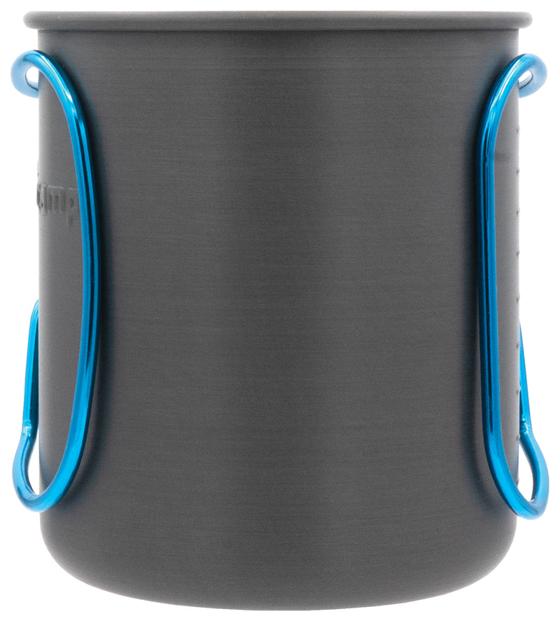Load image into Gallery viewer, Olicamp Space Saver Mug with Grip - Blue Hard Anodized Cup for Ultimate Convenience
