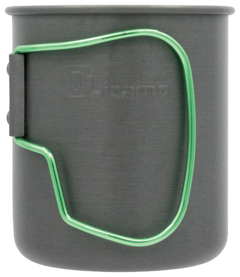 Load image into Gallery viewer, Olicamp Lime Hard Anodized Space Saver Mug with Grip - Compact and Convenient Cup for Outdoor Adventures
