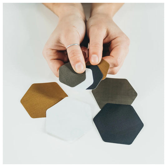 Gear Aid Tenacious Hex Patch - Coyote: Durable Repair Solution for Outdoor Gear