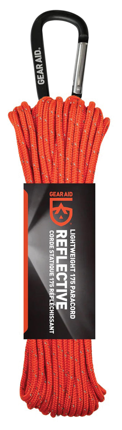 Load image into Gallery viewer, Gear Aid 175 Paracord 100' Orange Reflective
