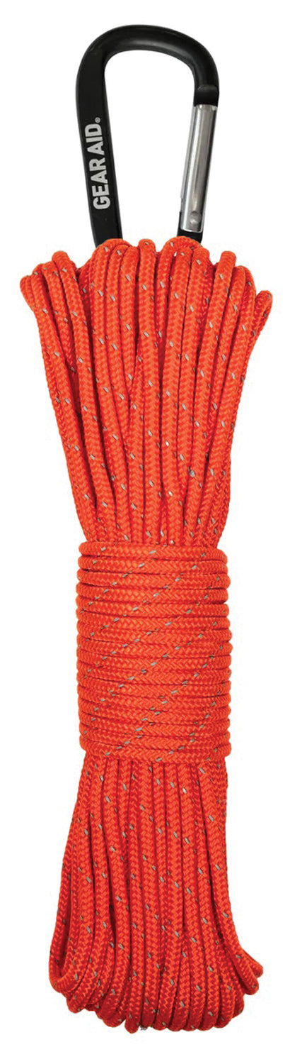 Load image into Gallery viewer, Gear Aid 175 Paracord 100' Orange Reflective
