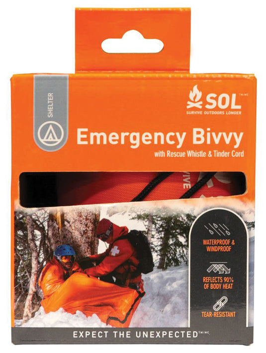 Sol Sol Emergency Bivvy XL with Whistle - Ultimate Survival Shelter for Outdoor Adventures