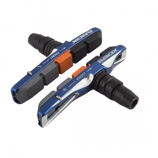 BOX One 70mm Blue CNC Machined Dual-Compound Brake Pads - High-Performance Cycling Brake Shoes (Pack of 2)