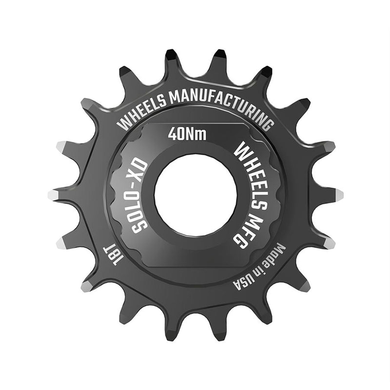 Load image into Gallery viewer, Wheels Manufacturing SOLO-XD XD/XDR Single Speed Conversion Kit - 18t, For SRAM XD/XDR Freehub, Black
