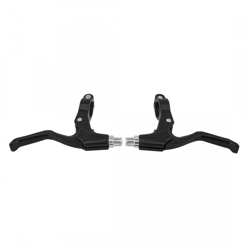 Load image into Gallery viewer, Clarks 2B11 V-Brake Levers Black Pair Hinged Clamp For Easy Installation
