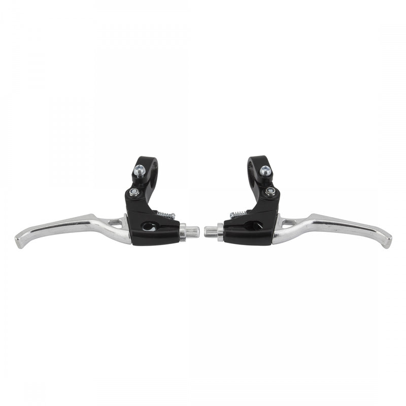 Load image into Gallery viewer, Clarks 2B V-Brake Levers Black/Silver Pair
