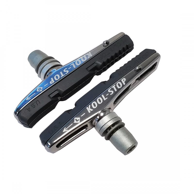 Load image into Gallery viewer, Pack of 2 Koolstop V-Type2 Threaded Brake Pads KoolStop 70mm 1 Pair
