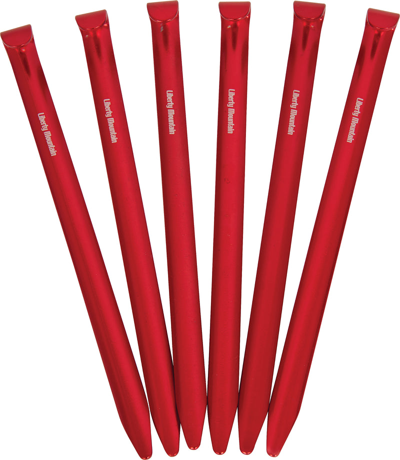 Load image into Gallery viewer, Liberty Mountain Phatty Ultralight Tent Pegs - Wide Design, 6 Pack for Stakes &amp; Pegs
