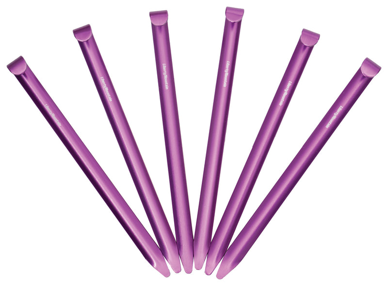 Load image into Gallery viewer, Liberty Mountain Phatty Ultralight Tent Pegs - Wide Design, 6 Pack for Stakes &amp; Pegs
