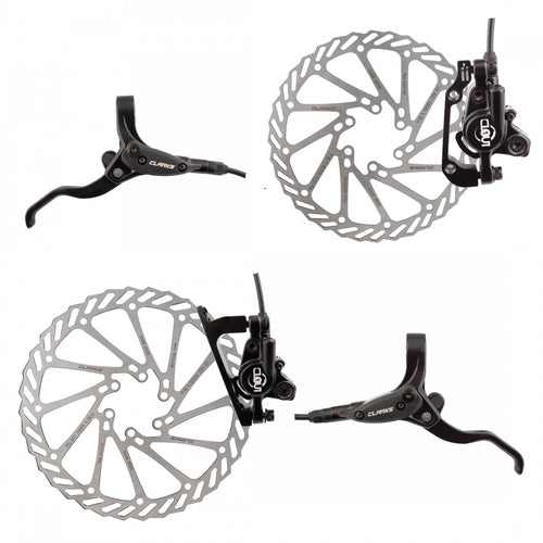 Clarks-Clout-1-Hydraulic-Disc-Brake-Kit-Disc-Brake-&-Lever-Hybrid-comfort-Bike-Road-Bike-Mountain-Bike-HBSL0131-MTB-Flat-Bar-Disc-Brakes