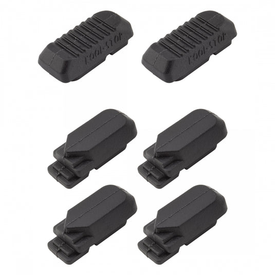 Koolstop Tectonic Brake Shoe Inserts | Standard Black Replacement Pads for MTB & V-Cantilever Brakes