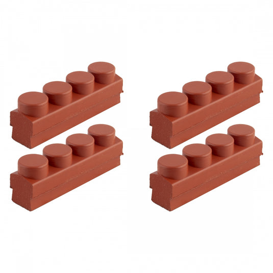 Koolstop Mafac 4 Dot Salmon Brake Pad Inserts | All-Weather Replacement Pads for Vintage Bicycle Brakes