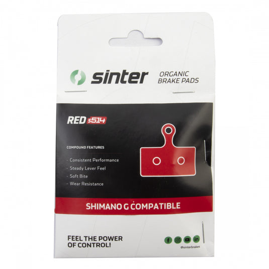 Sinter RED s514 Clarks M1, M2, M3, CMD-22, CMD-23, CMD-27 / FSA Afterburner, K-Force / Origin8 Vise Hyd PM / Shimano