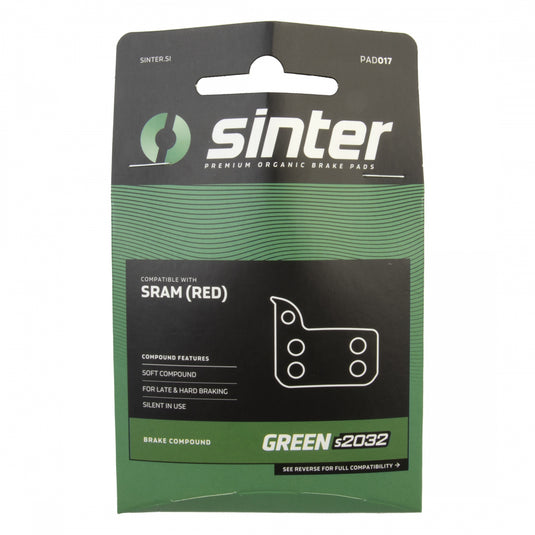 Sinter GREEN s2032 Sram Apex 1, CX1, Force 1, Force 22, Rival 1, Rival 22, Red 22, Red eTap HRD 11s, Red AXS HRD (1st