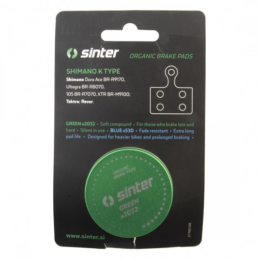 Sinter GREEN s2032 Shimano Dura Ace R9170, GRX RX400, GRX RX810, RS305, RS405, R7000, R8000, R9000, RS505, RS805,