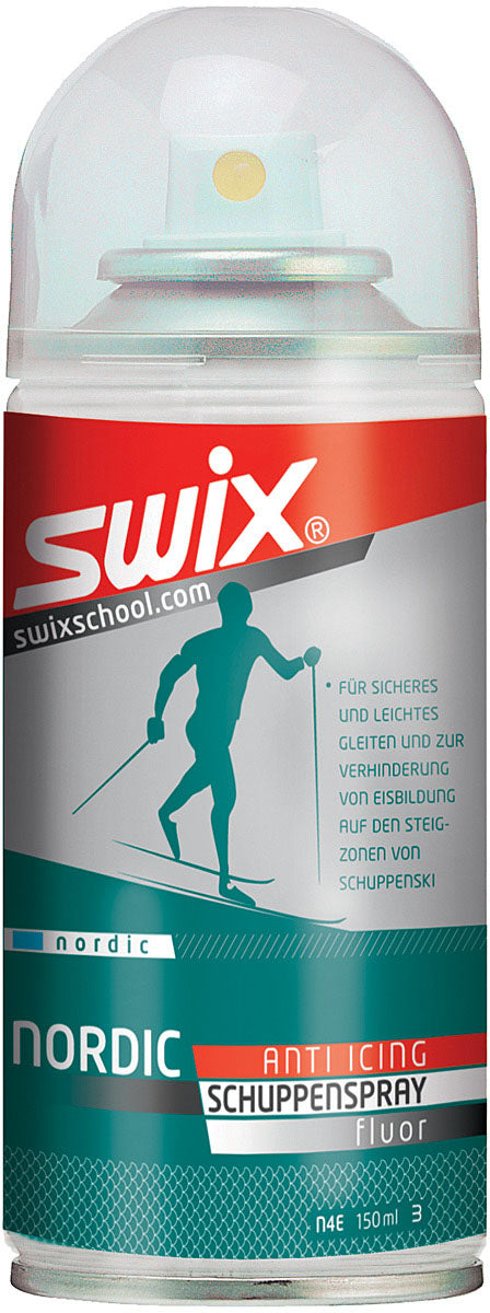 Load image into Gallery viewer, Swix Nordic Schuppen Spray Bundle 5 oz Aerosol Glide Wax for Waxless Cross-Country Skis
